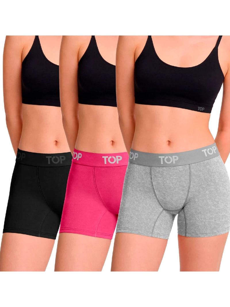 BOXER MUJER TOP PACK X2 ALGODÓN