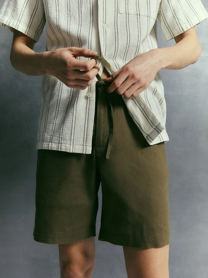 BERMUDAS HOMBRE SFERA ALGODÓN LINO - 1