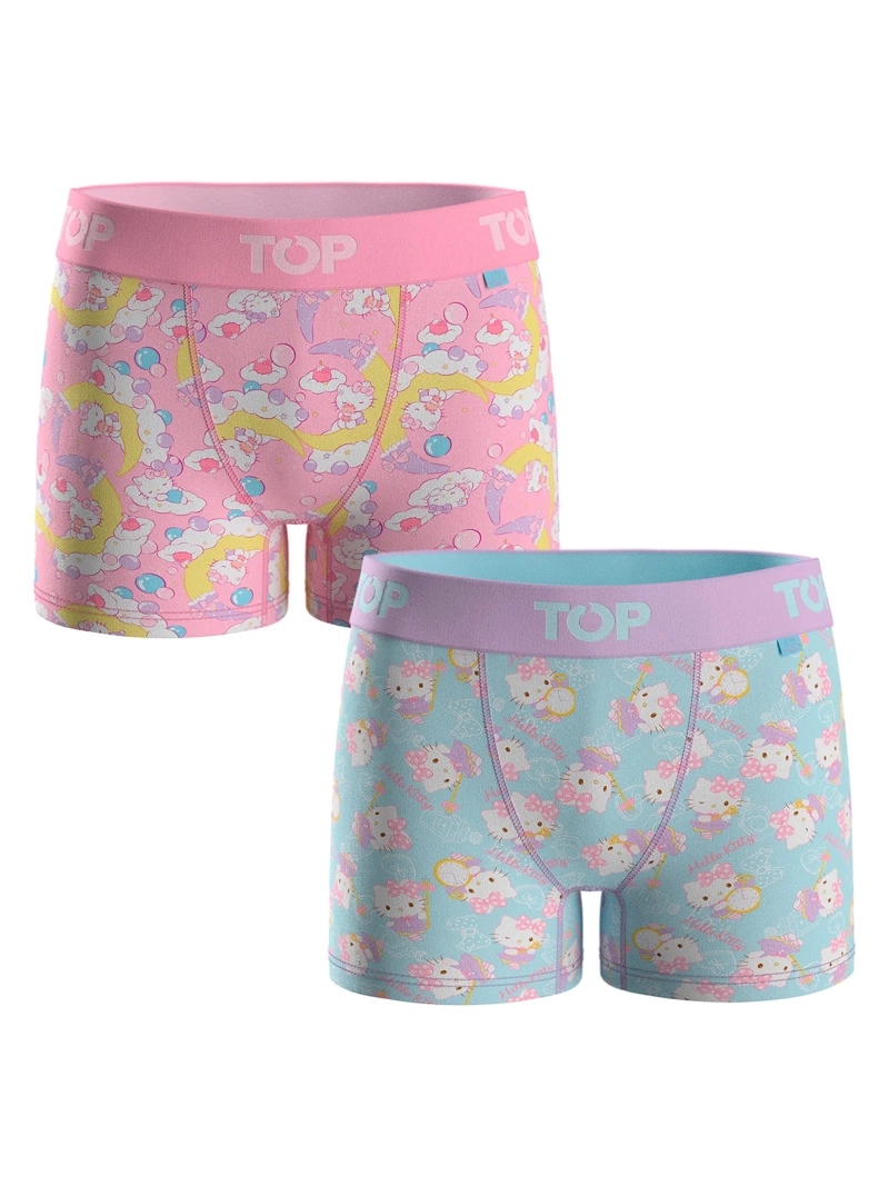 BÓXER NIÑA TOP HELLO KITTY ALGODÓN