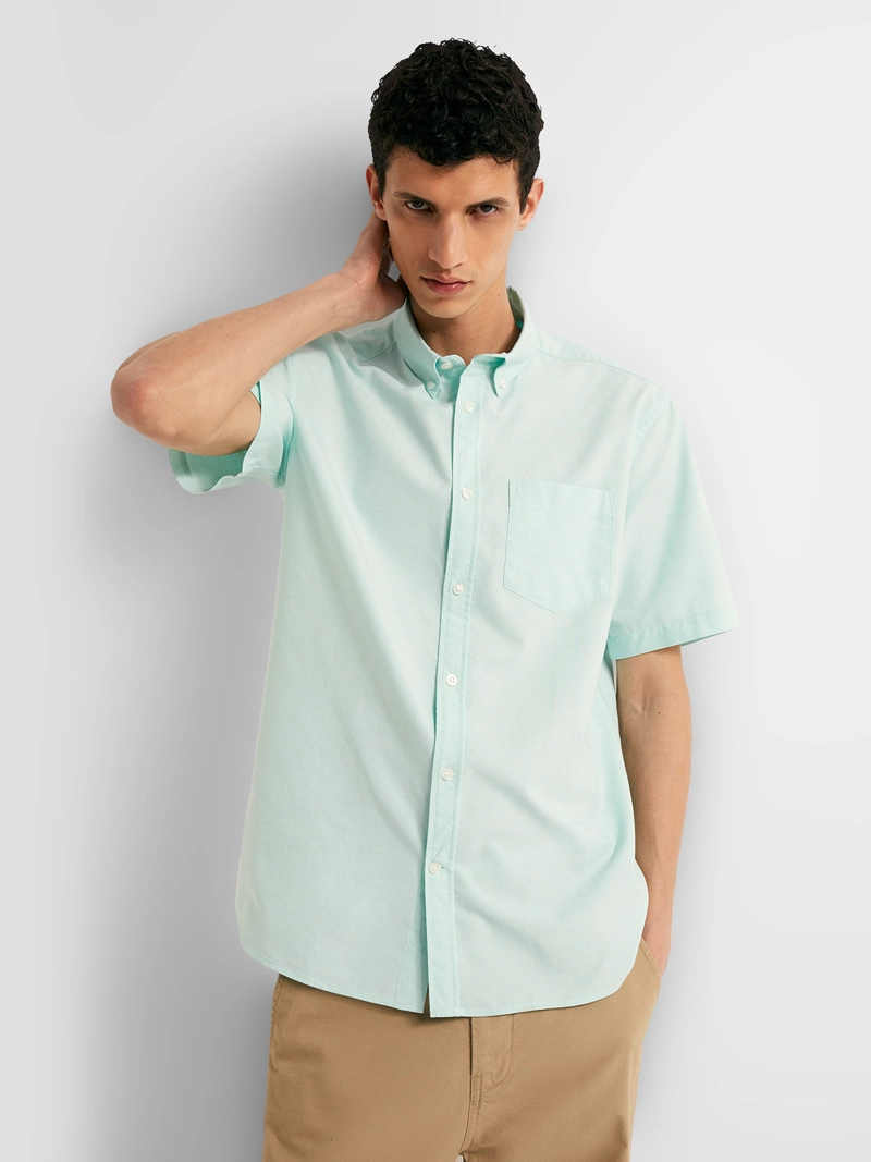 CAMISA MANGA LARGA HOMBRE SFERA ALGODÓN - 1