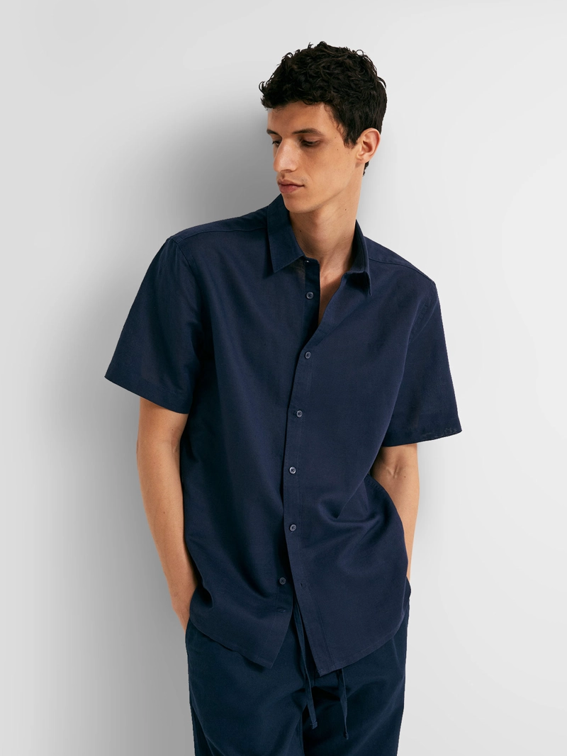 CAMISA MANGA LARGA HOMBRE SFERA LINO - 1