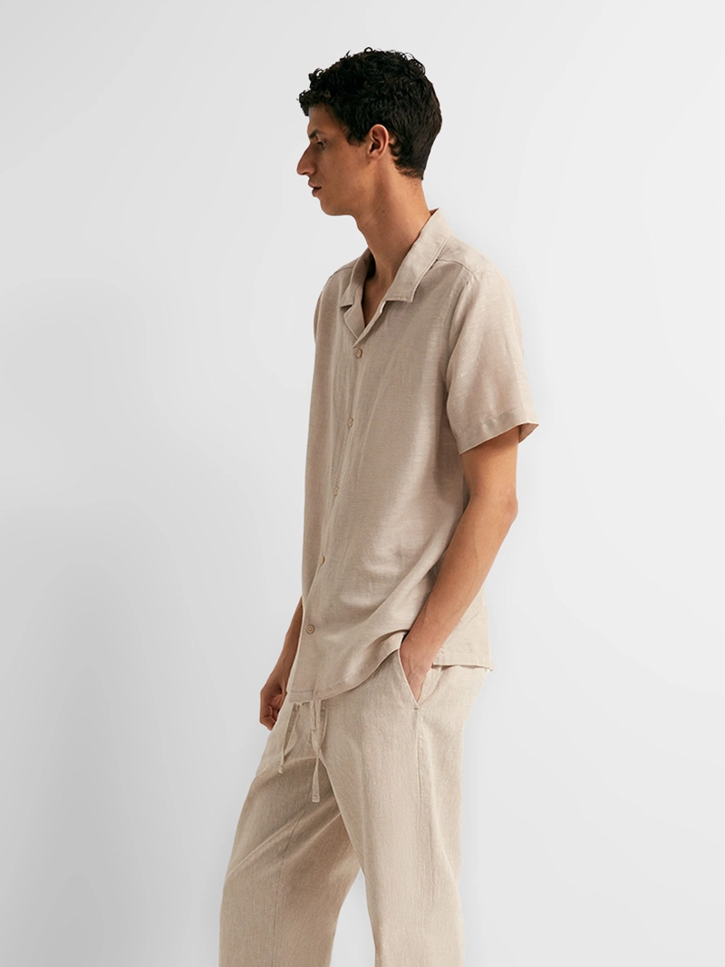 CAMISA MANGA LARGA HOMBRE SFERA LINO - 3