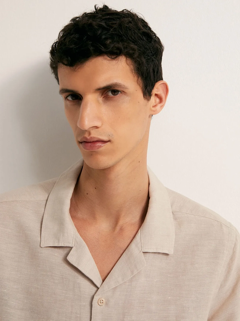 CAMISA MANGA LARGA HOMBRE SFERA LINO - 4