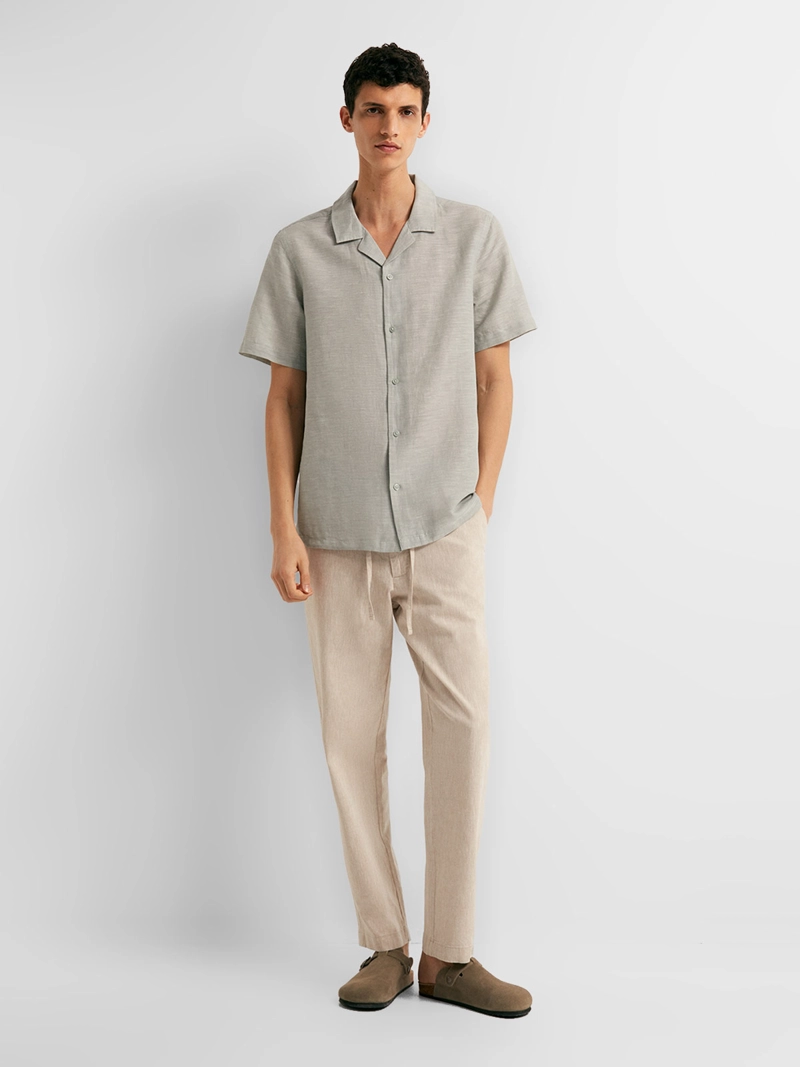 CAMISA MANGA LARGA HOMBRE SFERA LINO - 4