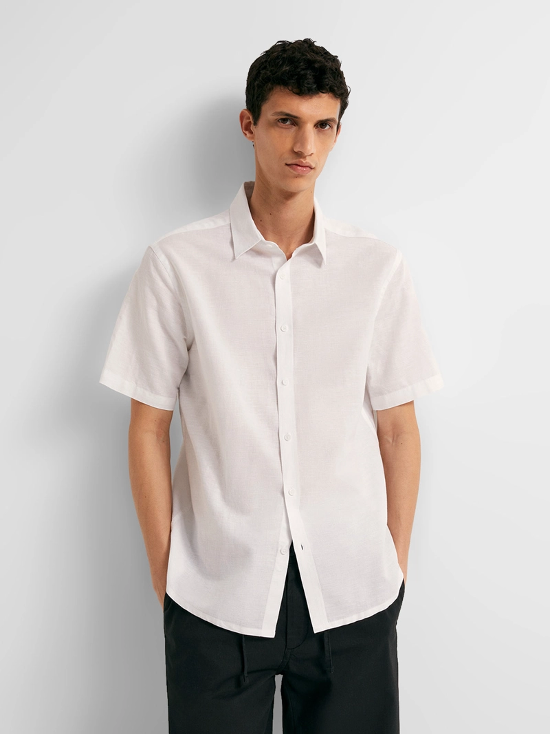CAMISA MANGA LARGA HOMBRE SFERA LINO - 1