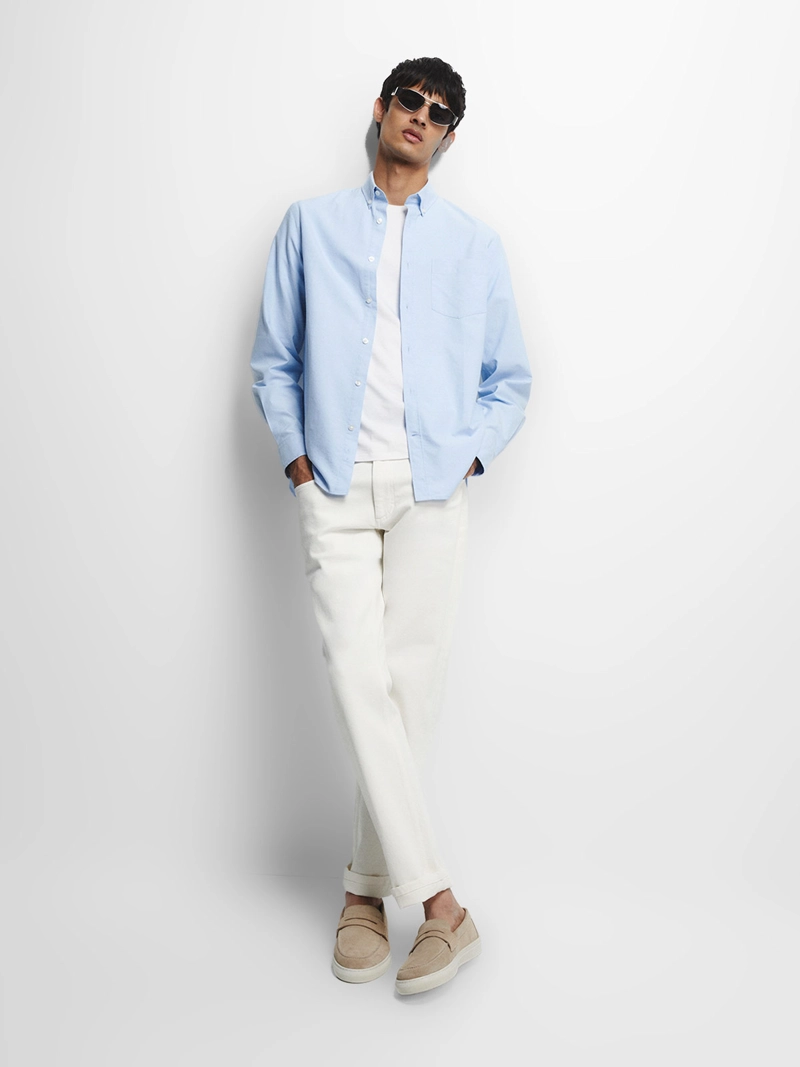 CAMISA MANGA LARGA HOMBRE SFERA ALGODÓN - 4