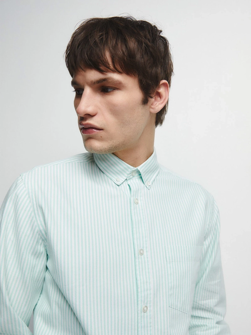 CAMISA MANGA LARGA HOMBRE SFERA ALGODÓN - 4