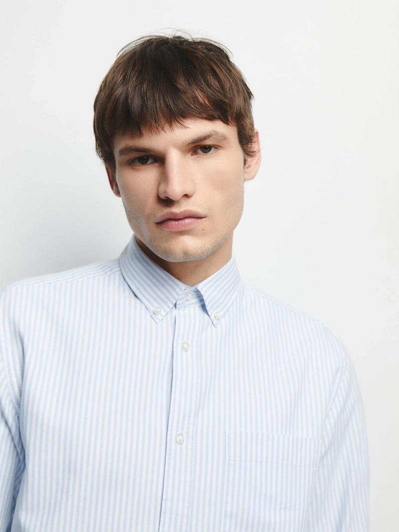 CAMISA MANGA LARGA HOMBRE SFERA ALGODÓN - 3