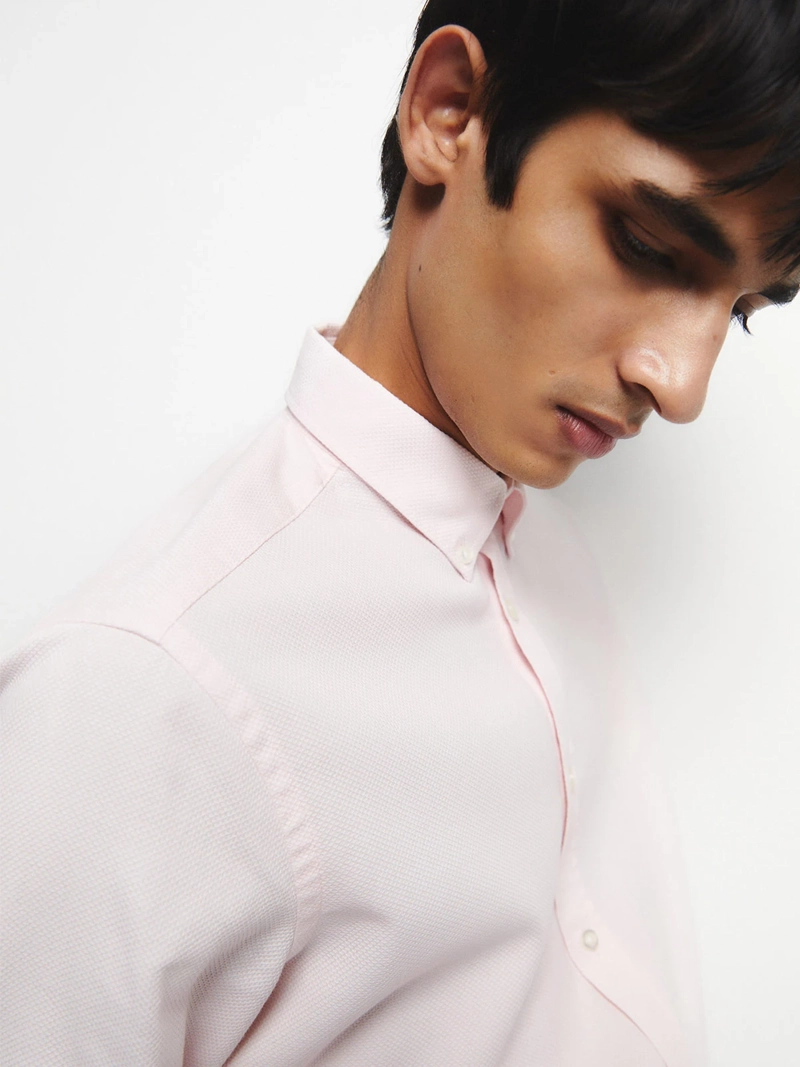 CAMISA MANGA LARGA HOMBRE SFERA ALGODÓN - 3