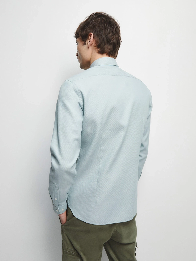 CAMISA MANGA LARGA HOMBRE SFERA ALGODÓN - 2