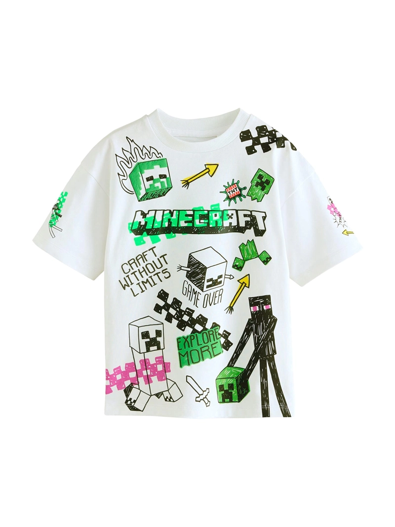 POLERA NIÑO NEXT MANGA CORTA MINECRAFT - 2
