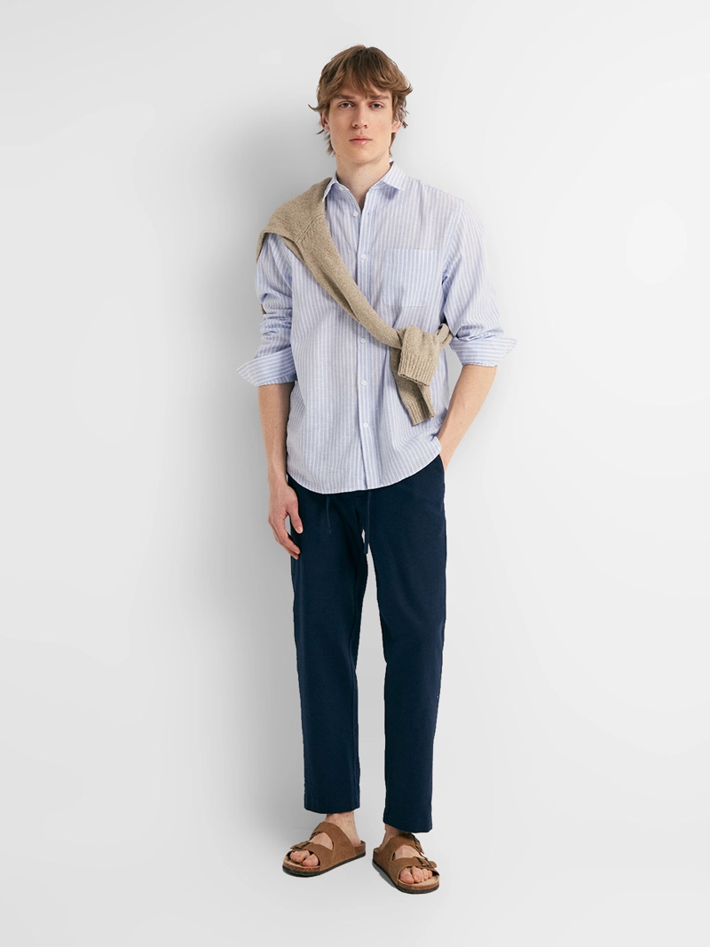 CAMISA MANGA LARGA HOMBRE SFERA LINO - 4