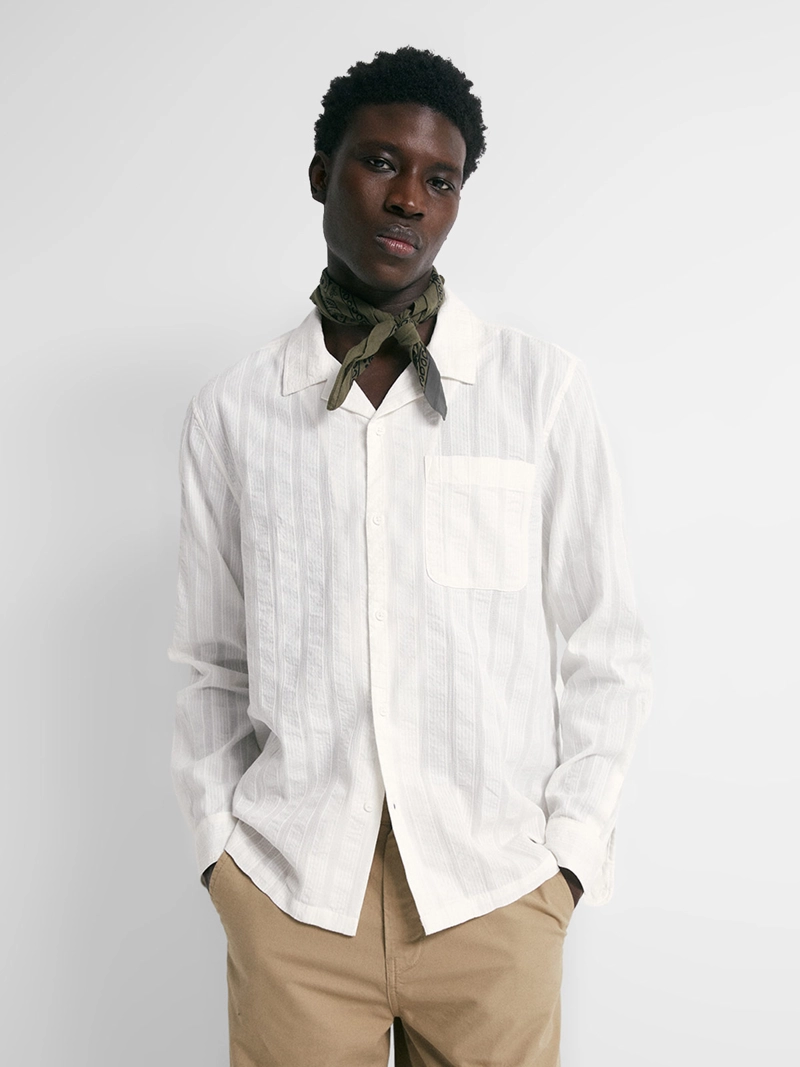 CAMISA HOMBRE SFERA ALGODÓN MANGA LARGA - 1