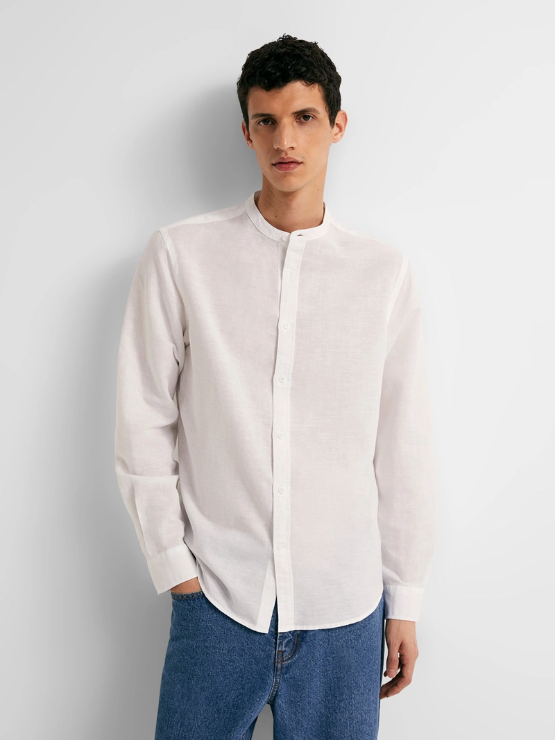 CAMISA MANGA LARGA HOMBRE SFERA LINO - 1