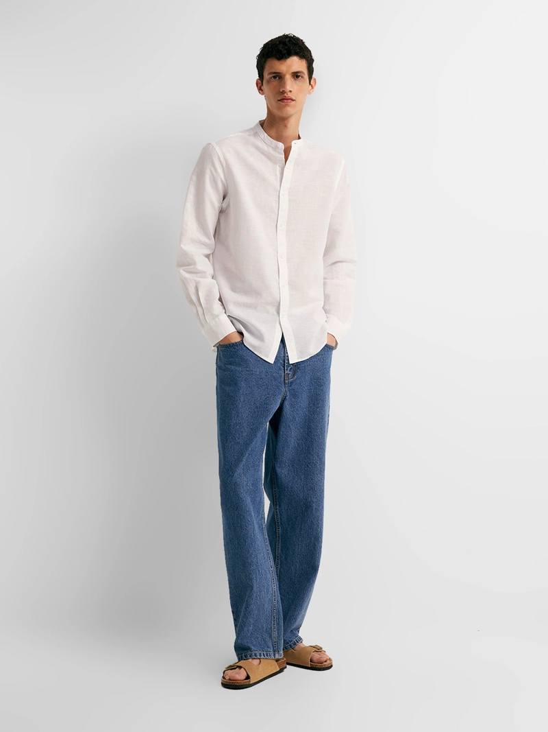 CAMISA MANGA LARGA HOMBRE SFERA LINO - 4
