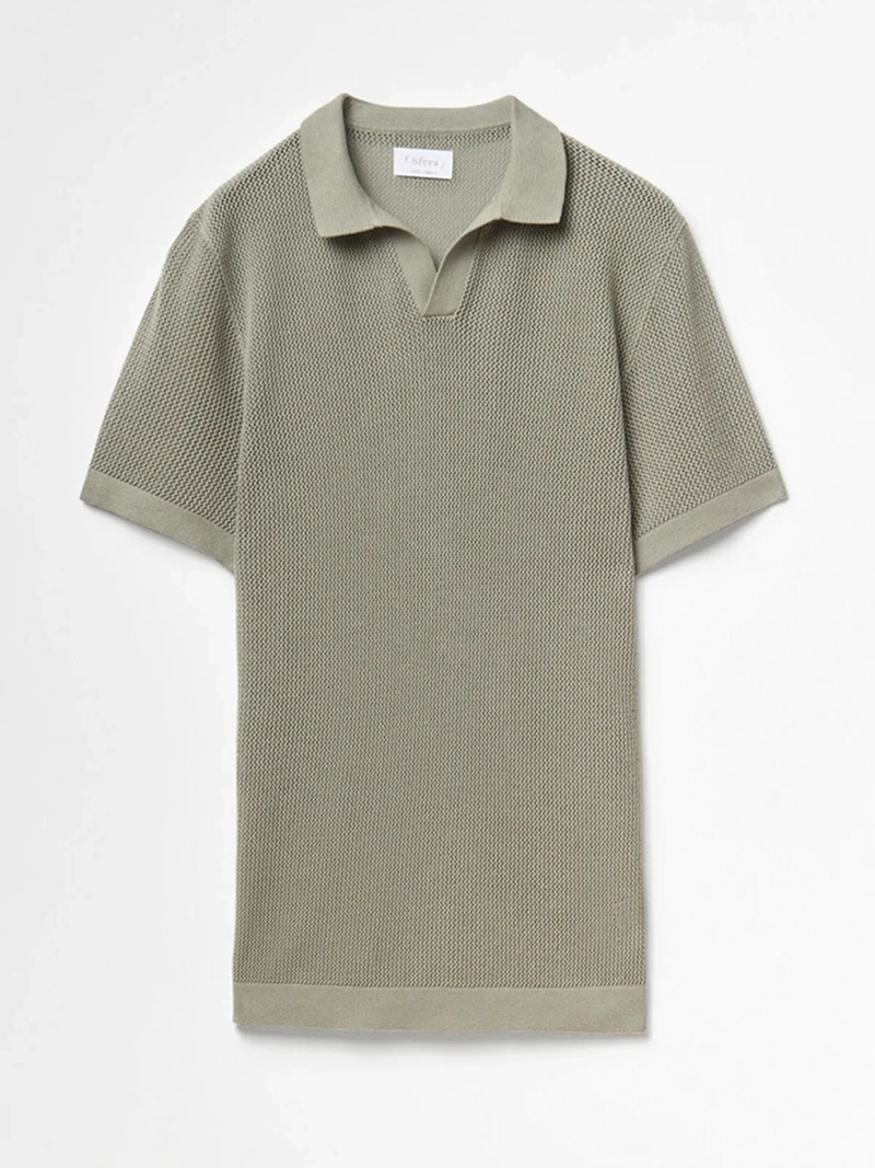 POLERA HOMBRE SFERA MANGA CORTA CUELLO POLO - 6