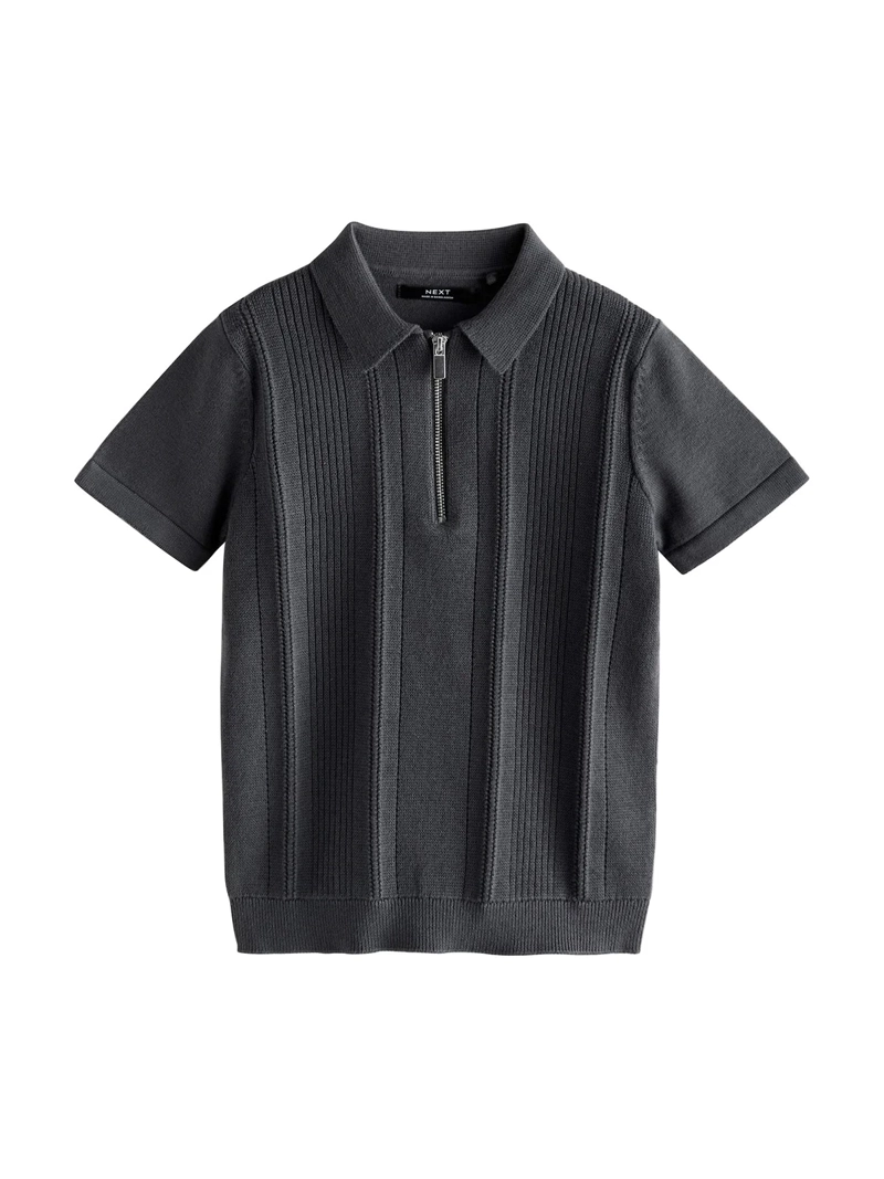 POLERA NIÑO NEXT MANGA CORTA ALGODÓN CIERRE