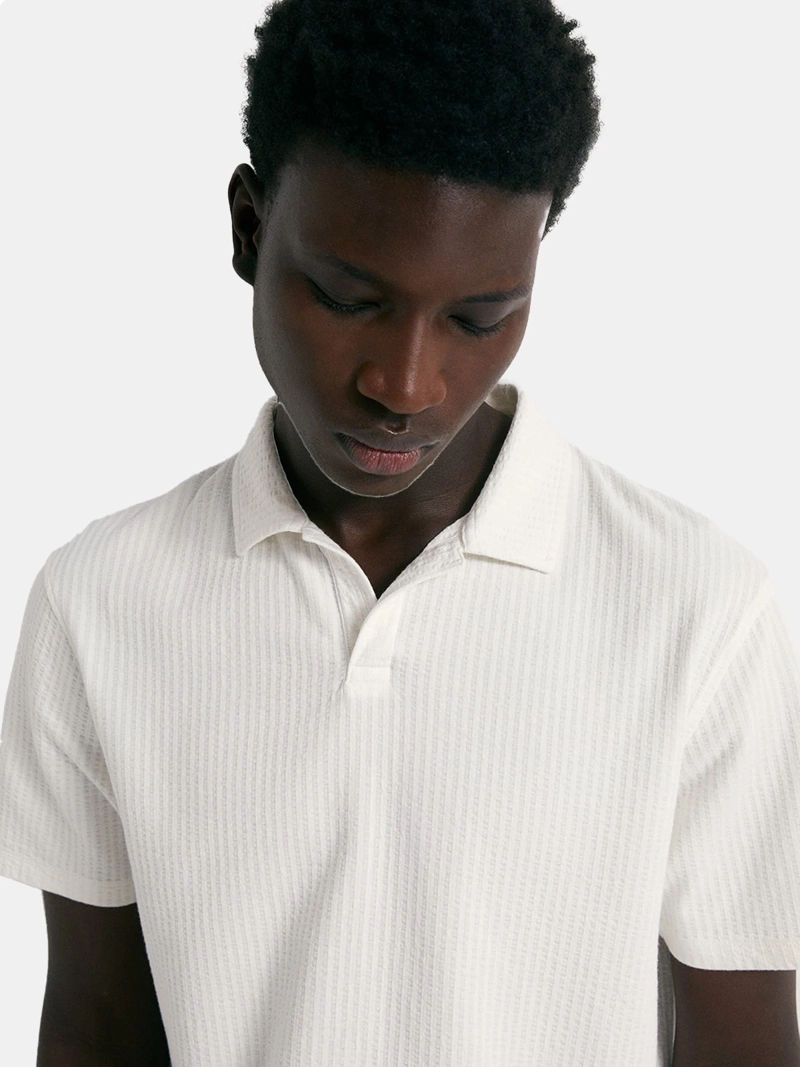 POLERA HOMBRE SFERA MANGA CORTA TEJIDO SEERSUCKER - 3