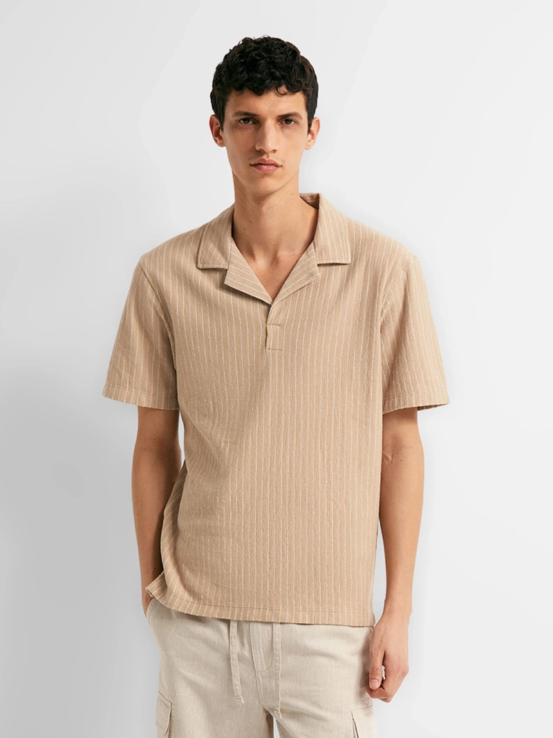 POLERA HOMBRE SFERA ALGODÓN MANGA CORTA RAYAS - 1