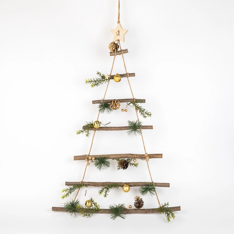 ADORNO NAVIDEÑO RIPLEY HOME COLGANTE ÁRBOL MADERA - 3