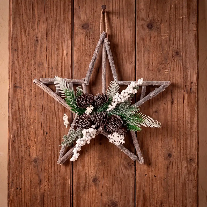 ADORNO NAVIDEÑO RIPLEY HOME ESTRELLA COLGANTE PUERTA - 1