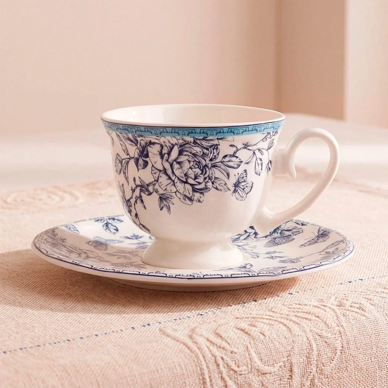 TAZA RIPLEY HOME CLASSIC COLLECTION FLORES C/PLATO - 1