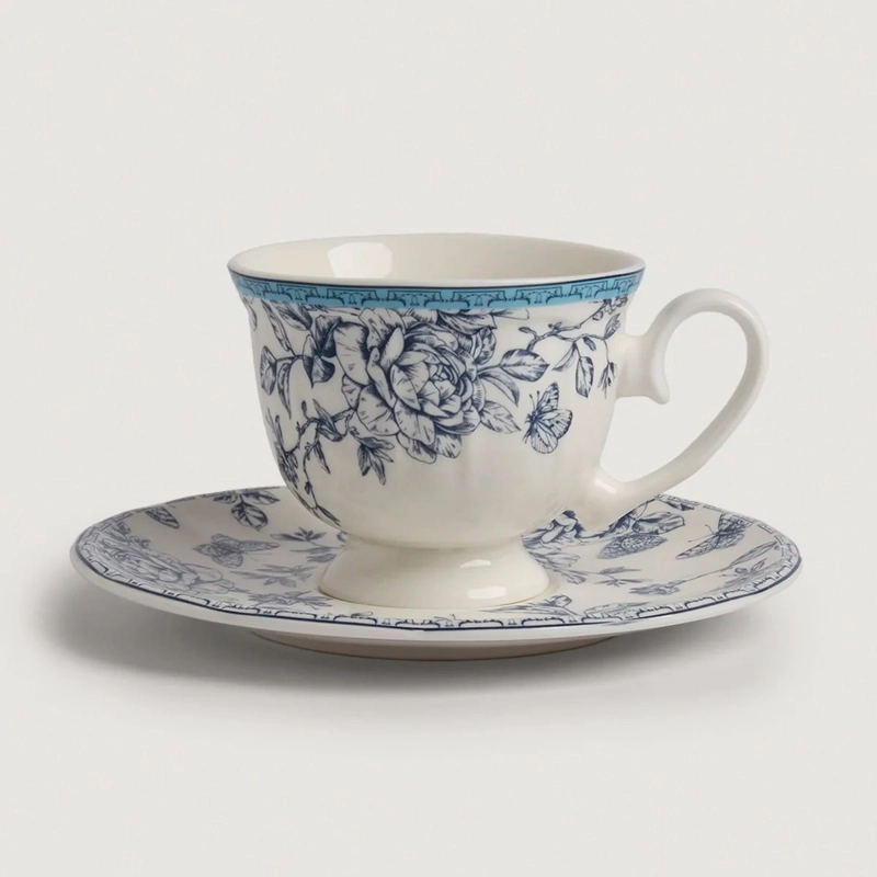 TAZA RIPLEY HOME CLASSIC COLLECTION FLORES C/PLATO - 2