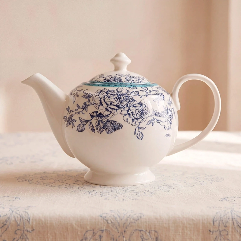 TETERA RIPLEY HOME CLASSIC COLLECTION FLORES AZUL - 1