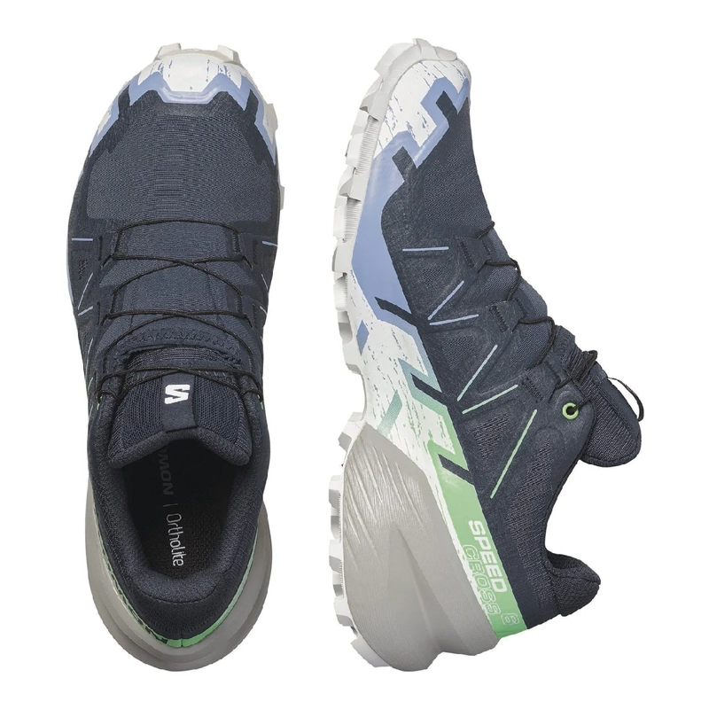 ZAPATILLAS MUJER SALOMON OUTDOOR AZUL SPEEDCROSS 6 GTX - 4
