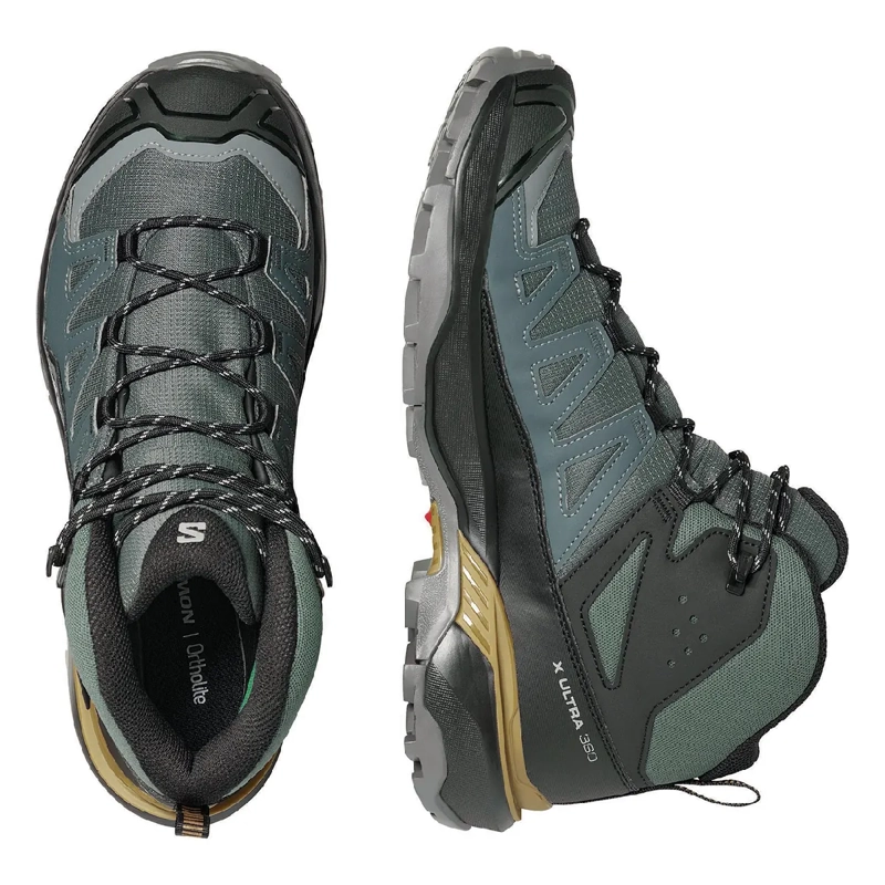 ZAPATILLAS HOMBRE SALOMON OUTDOOR VERDE X ULTRA 360 MID GTX - 4
