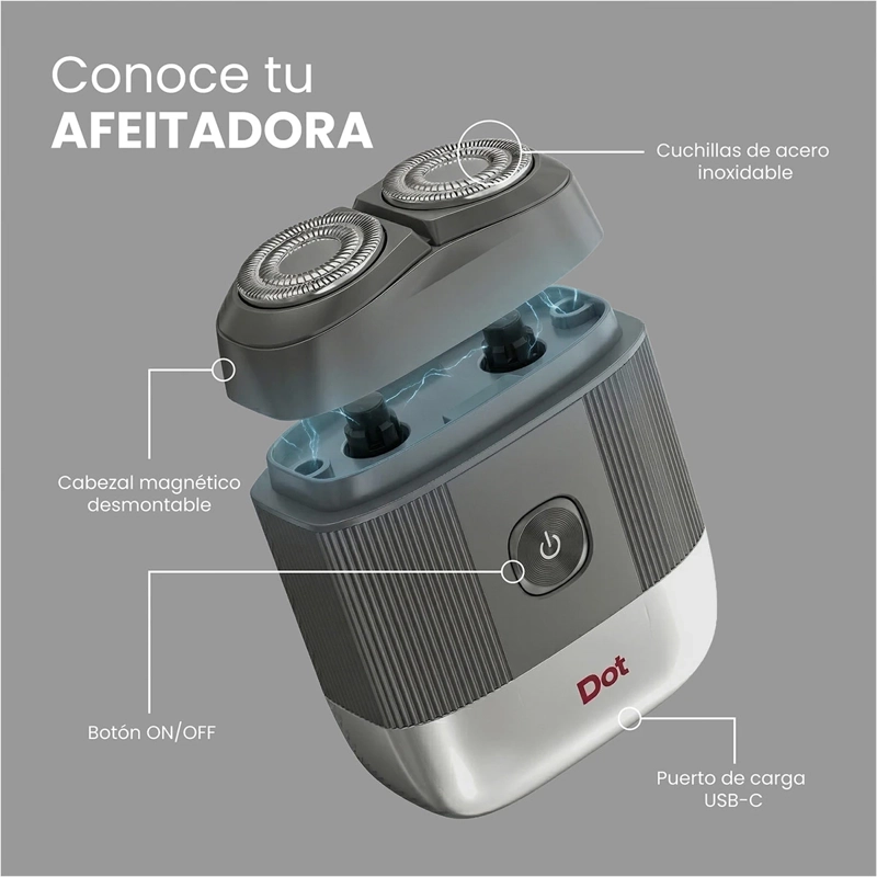 AFEITADORA INALÁMBRICA DOT DT-012 - 7