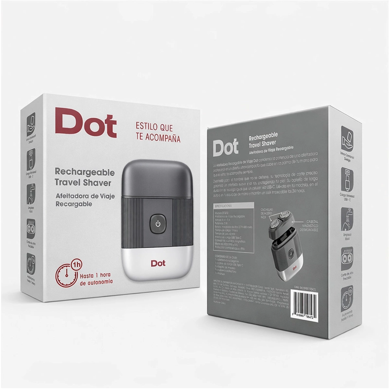 AFEITADORA INALÁMBRICA DOT DT-012 - 8