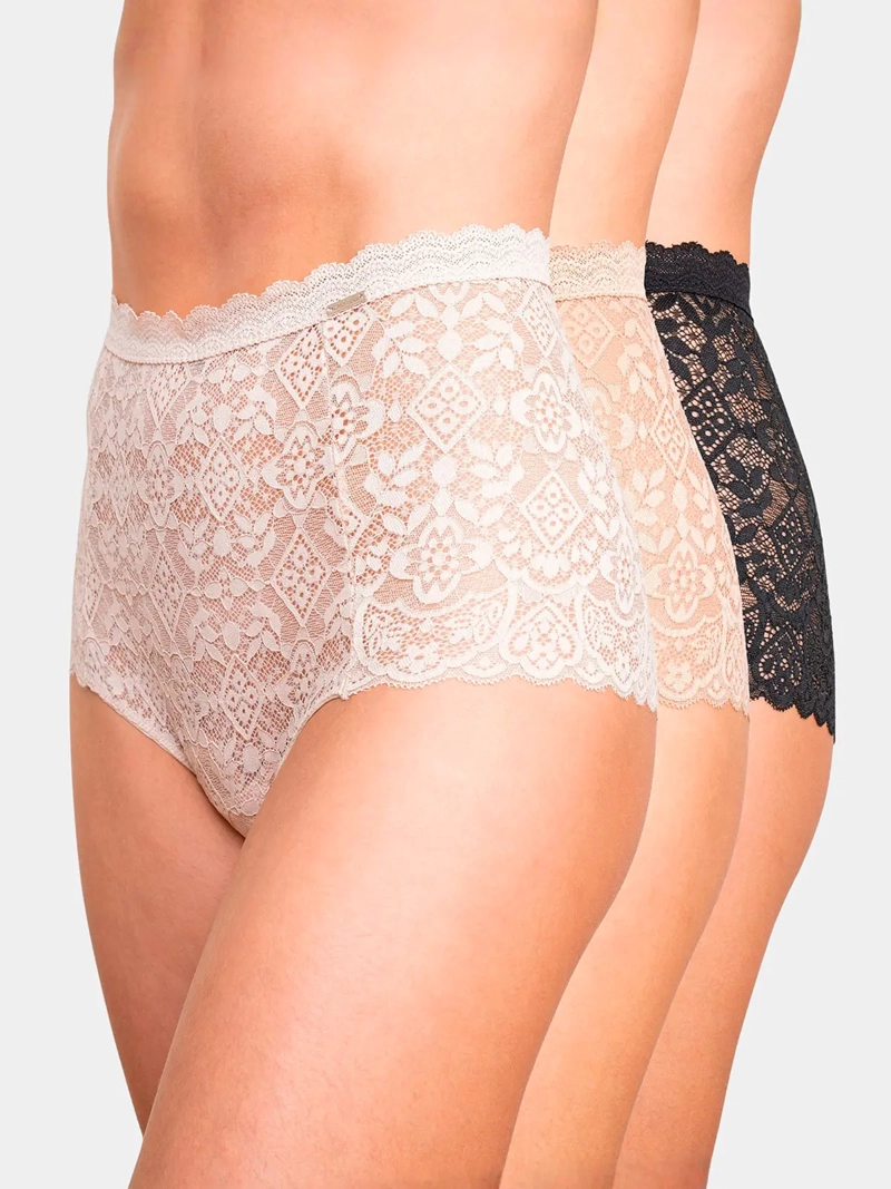 CALZÓN CHIC FRANCE PACK X3 ENCAJE HIKINI - 1