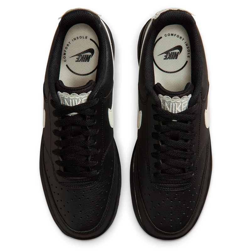 ZAPATILLAS MUJER NIKE CASUALES NEGRO NIKE COURT VISION LO PRM - 4