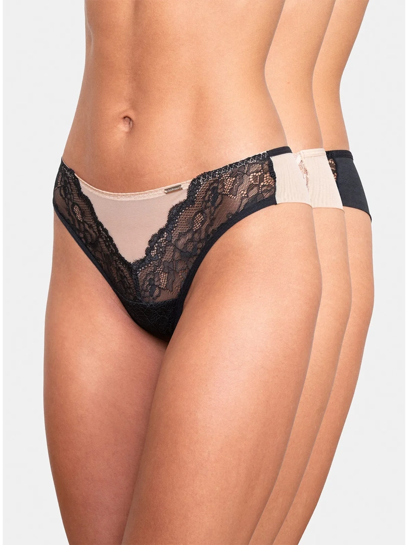 CALZÓN CHIC FRANCE PACK X3 ENCAJE CULOTTE - 1