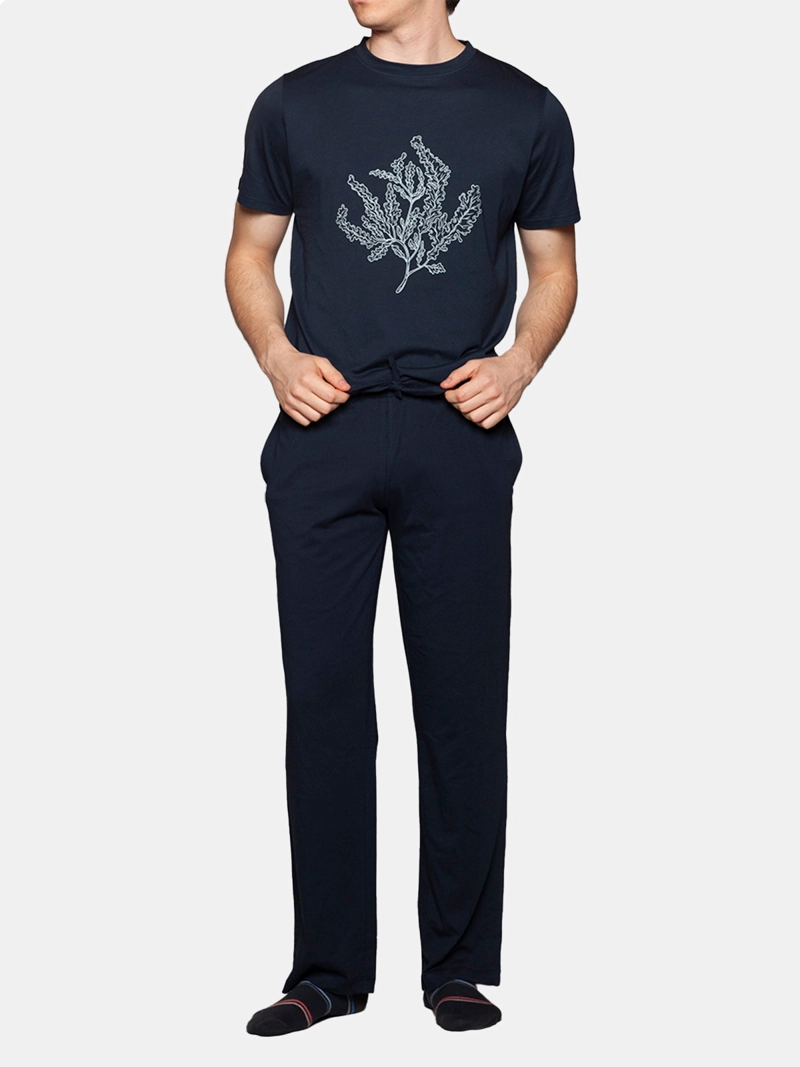 PIJAMA HOMBRE MONARCH MANGA CORTA PANTALON LAZO - 3