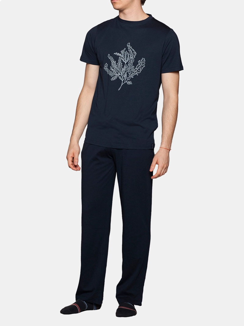 PIJAMA HOMBRE MONARCH MANGA CORTA PANTALON LAZO - 1