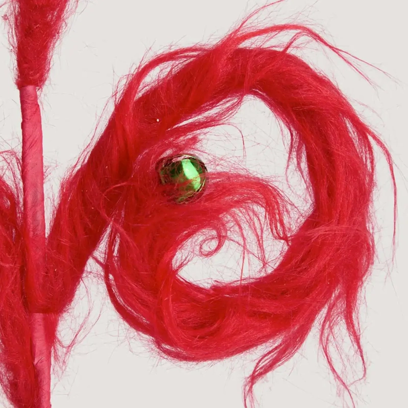 ADORNO NAVIDEÑO GRINCH RAMA PELOS ROJO - 3