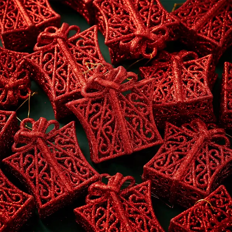 ADORNO NAVIDEÑO RIPLEY HOME REGALO X2 ROJO - 1