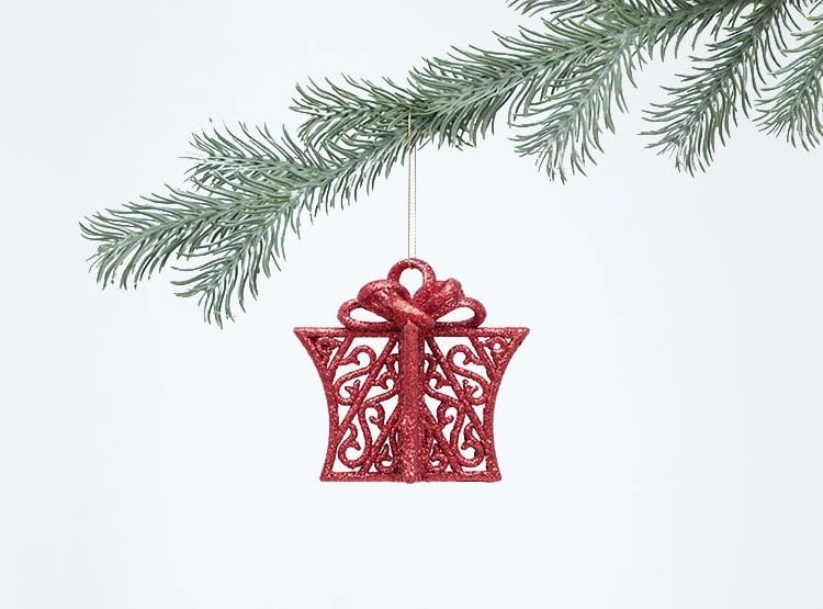 ADORNO NAVIDEÑO RIPLEY HOME REGALO X2 ROJO - 2