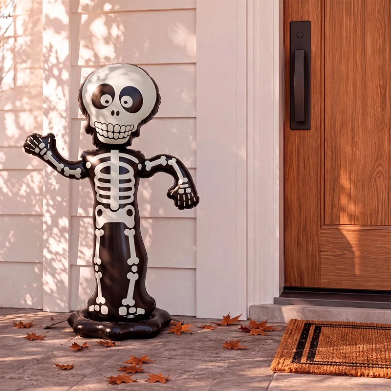 ADORNO HALLOWEEN RIPLEY HOME INFLABLE ESQUELETO BRILLA OSCURIDAD 122 CM - 1