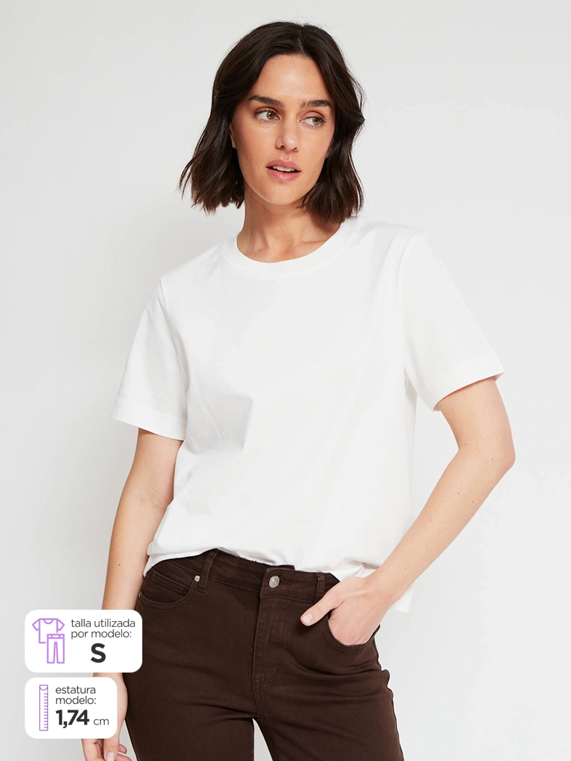 POLERA MUJER MARQUIS ALGODÓN MANGA CORTA - 1