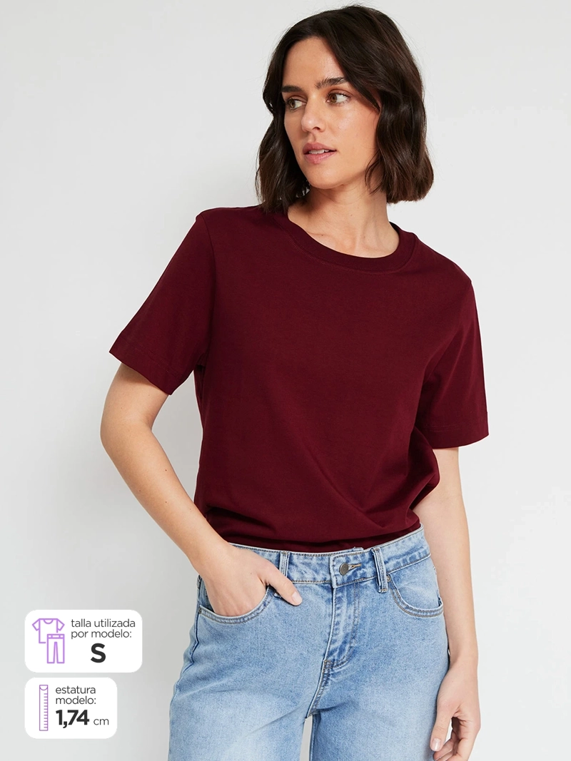 POLERA MUJER MARQUIS ALGODÓN MANGA CORTA - 1