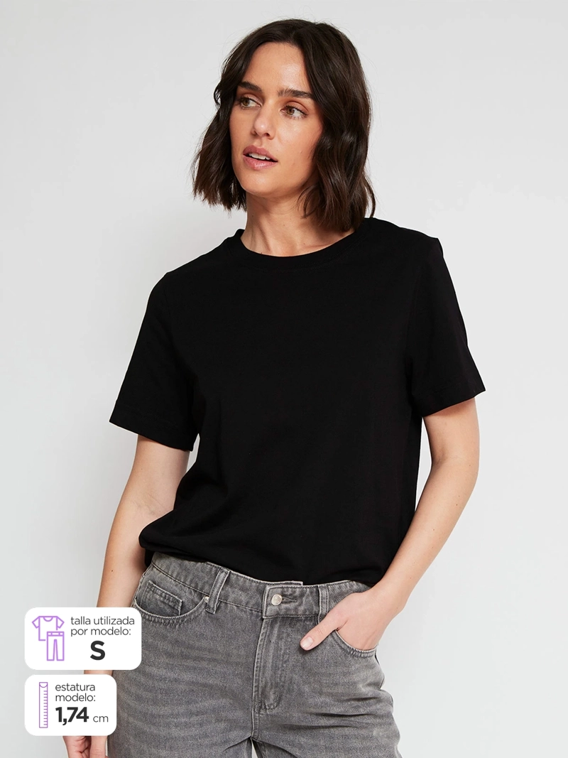 POLERA MUJER MARQUIS ALGODÓN MANGA CORTA - 1