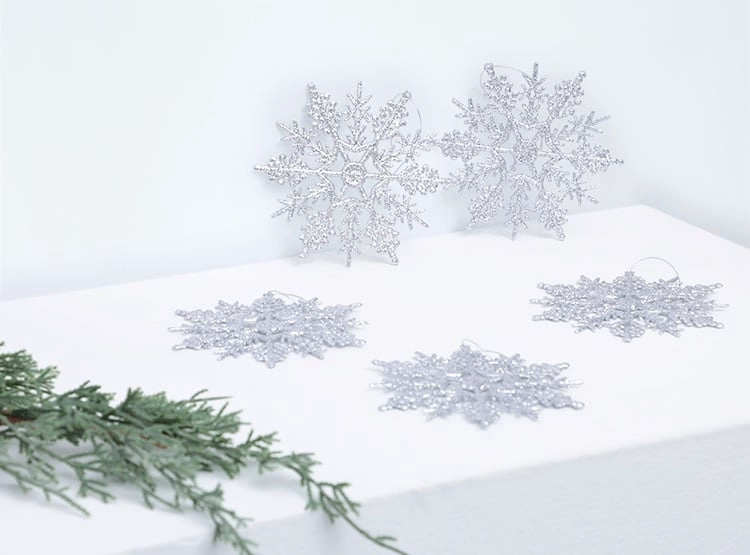 ADORNO NAVIDEÑO RIPLEY HOME COPO X5 PLATEADO - 2