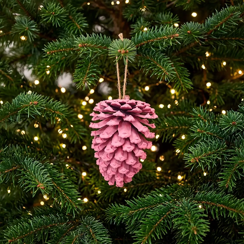 ADORNO NAVIDEÑO RIPLEY HOME WINE ROSE PIÑA - 1