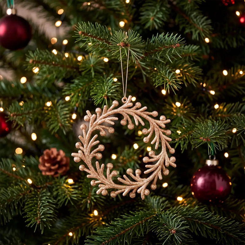 ADORNO NAVIDEÑO RIPLEY HOME CORONA X2 DORADO - 1