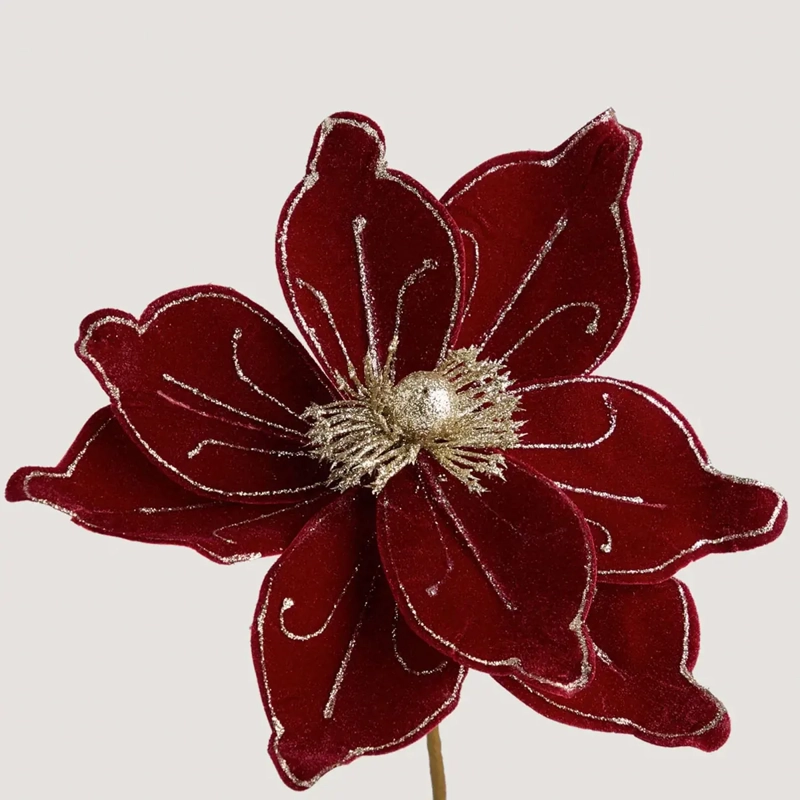 ADORNO NAVIDEÑO RIPLEY HOME WINE ROSE POINTSETIA  - 3