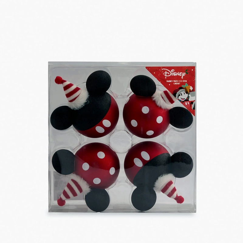 ADORNO NAVIDEÑO DISNEY PACK X8 12 CM CARAS - 3
