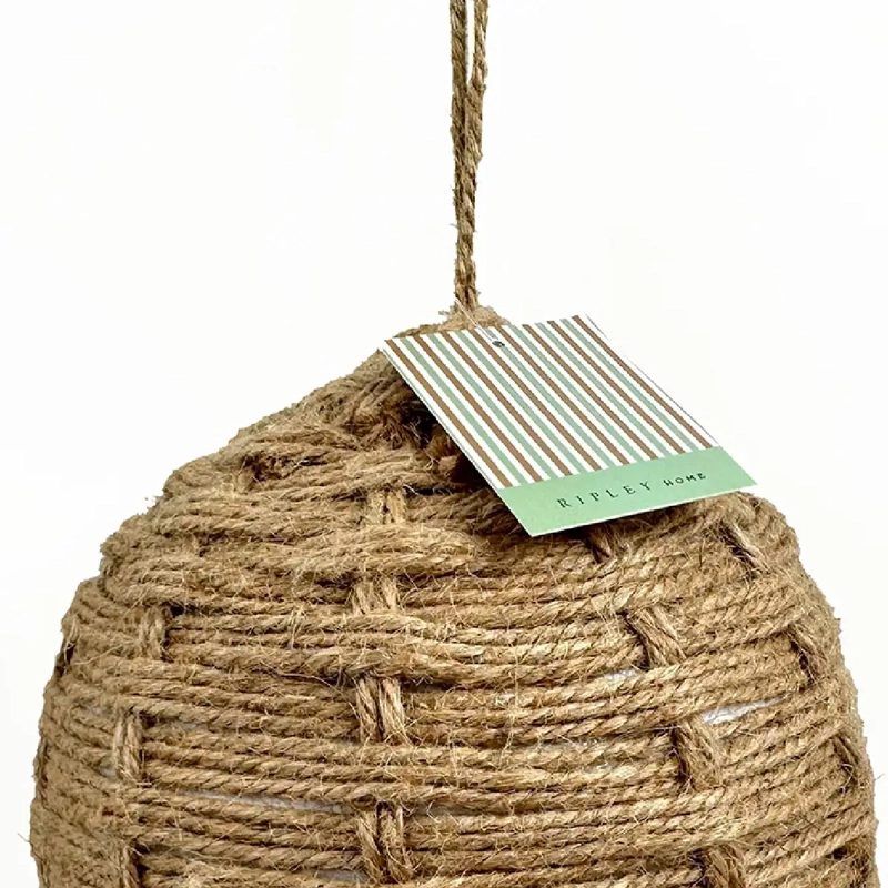 ADORNO NAVIDEÑO RIPLEY HOME NORDIC XMAS ESFERA SISAL TEJIDO - 3